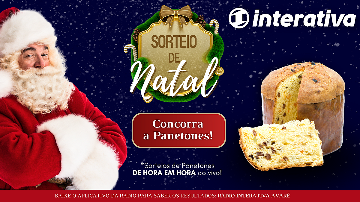 SORTEIO NA INTERATIVA: Concorra a Panetones de Natal!