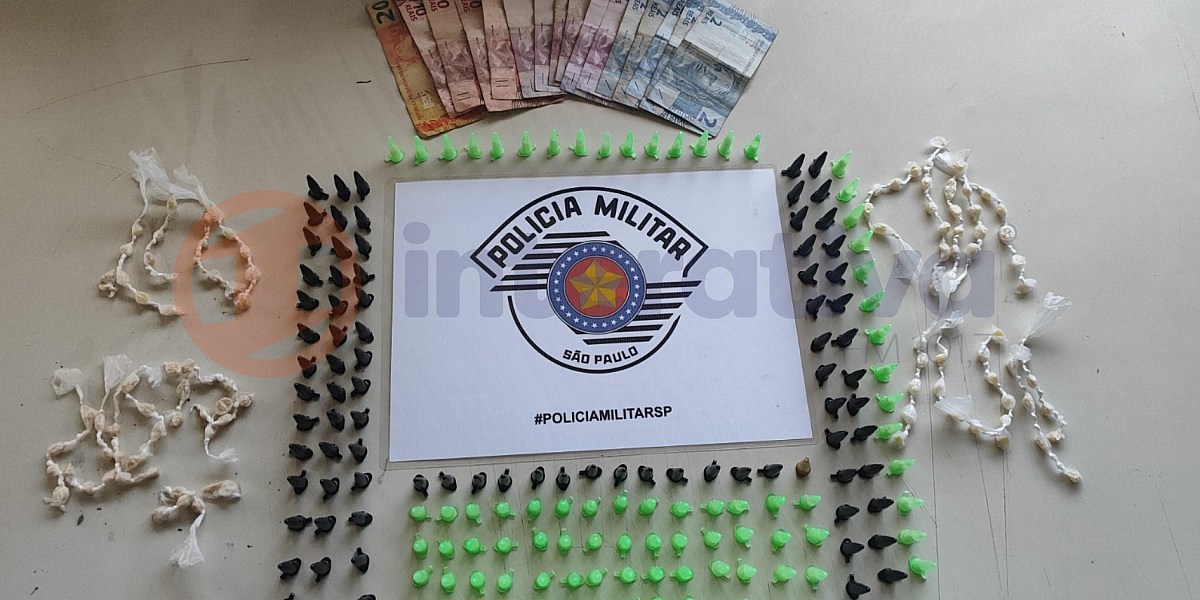 Polícia Militar apreende quase 200 microtubos de cocaína em Cerqueira César