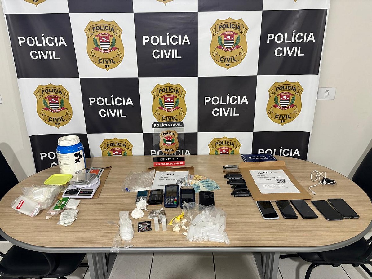 Operação da Polícia Civil prende suspeitos de tráfico em Piraju e Manduri