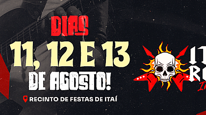 Itaí Rock In Fest abre inscrições para bandas da região participarem do evento