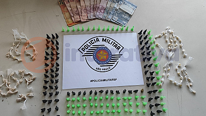 Polícia Militar apreende quase 200 microtubos de cocaína em Cerqueira César